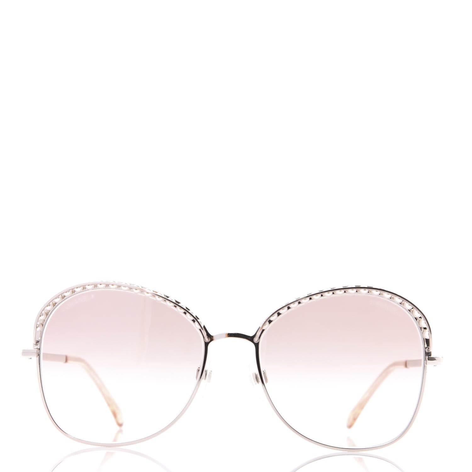 Chanel Pearl Sunglasses 4246-H Pink Gold 4 of 8