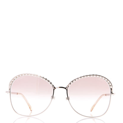 Chanel Pearl Sunglasses 4246-H Pink Gold 4 of 8