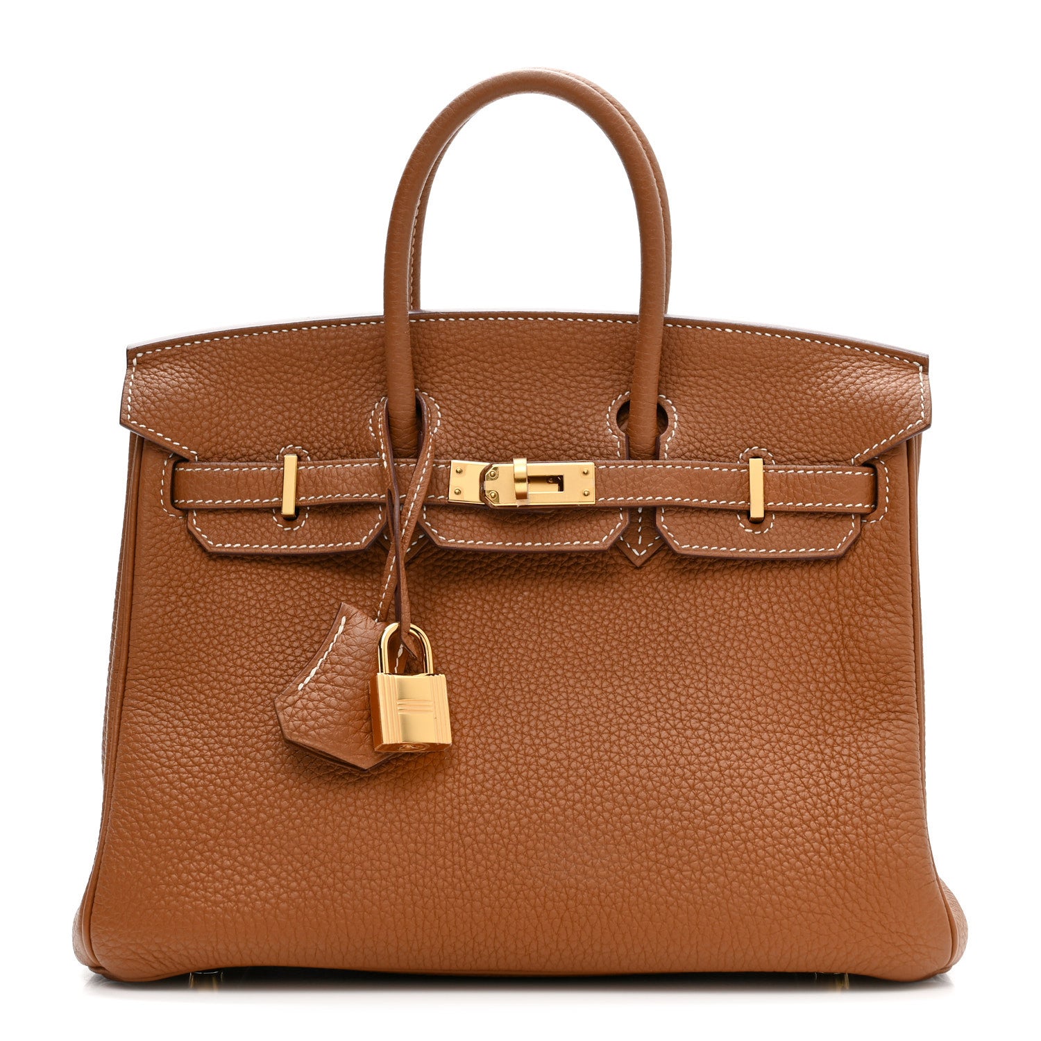 Hermes Togo Birkin 25 Gold 1 of 12