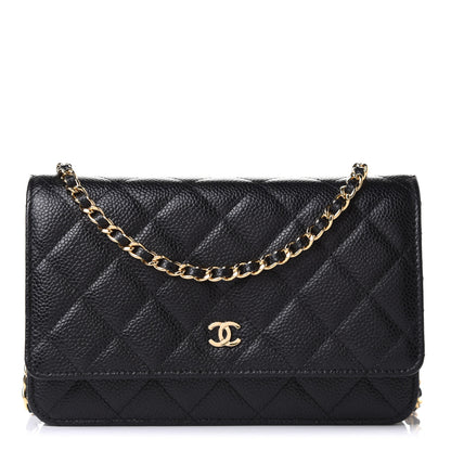Chanel Caviar Quilted Wallet On Chain WOC Black 1 of 10
