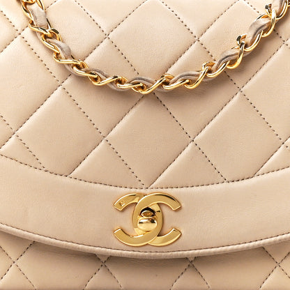 Chanel Lambskin Quilted Small Single Flap Beige 10 of 16