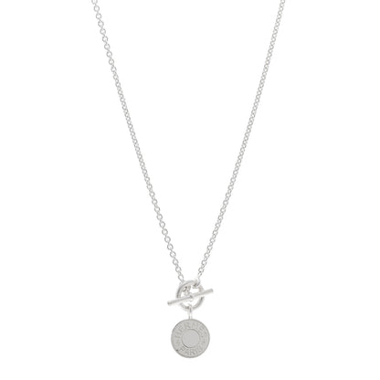 Hermes Sterling Silver Amulettes H Confettis Pendant Necklace 1 of 5