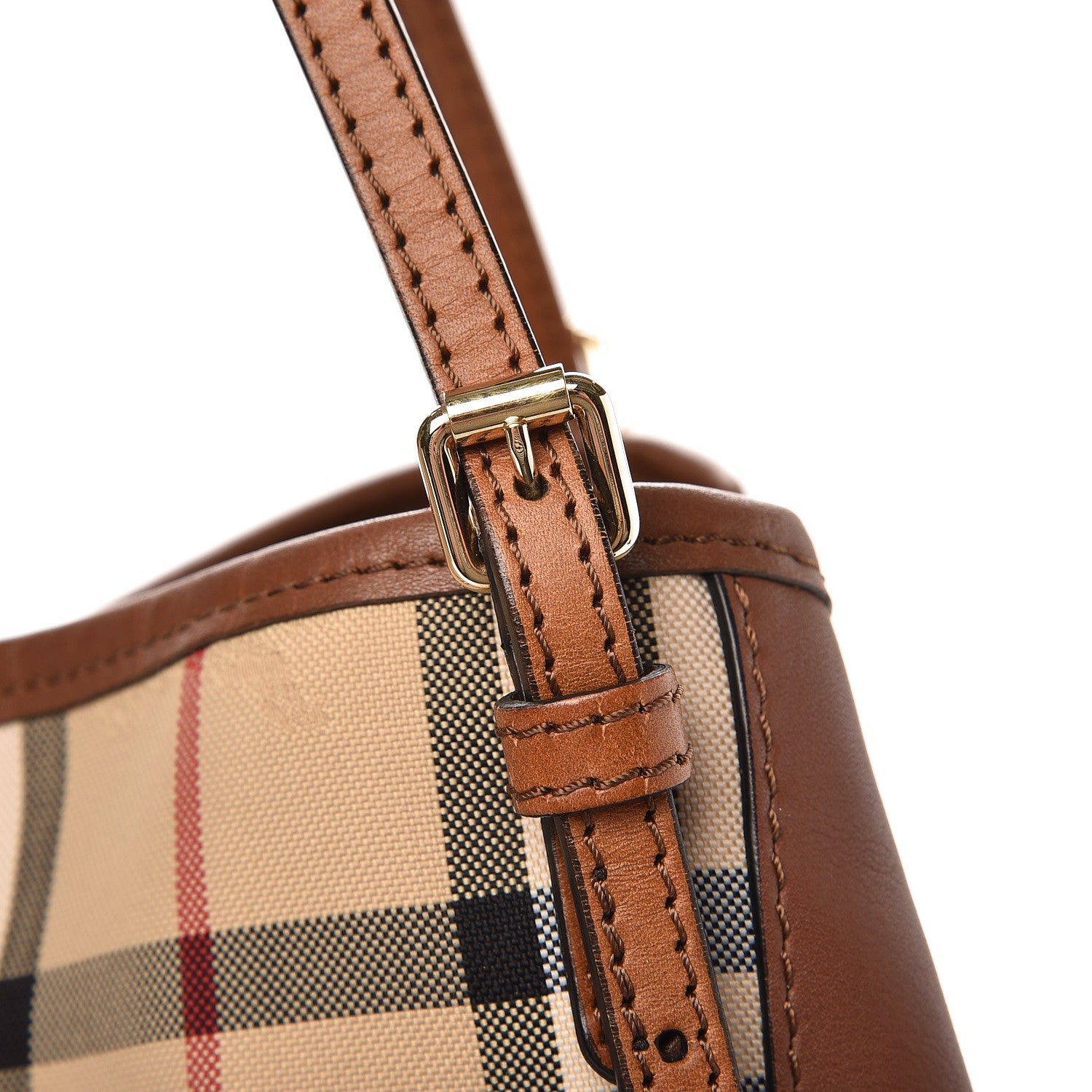 Burberry Horseferry Check Small Canterbury Tote Honey 9 of 11