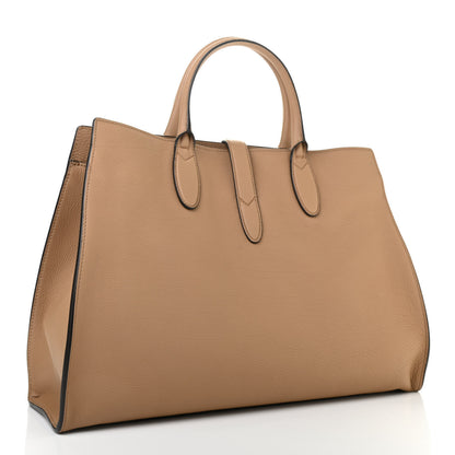 Gucci Soft Calfskin Medium Jackie Top Handle Bag Classic Camel 3 of 13