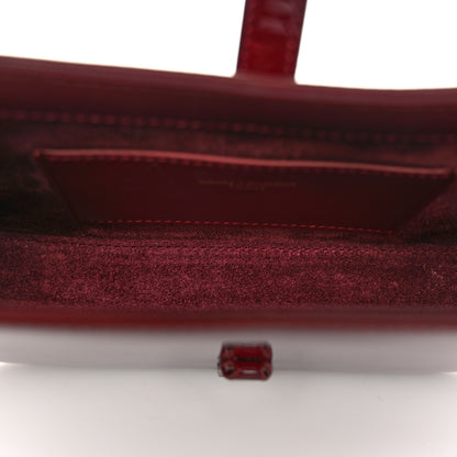 Saint Laurent Patent Calfskin Le 5 A 7 Mini Hobo Red Grenat 6 of 11