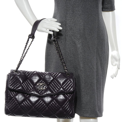 Chanel Lambskin In And Out Jumbo Maxi Flap 2 of 8
