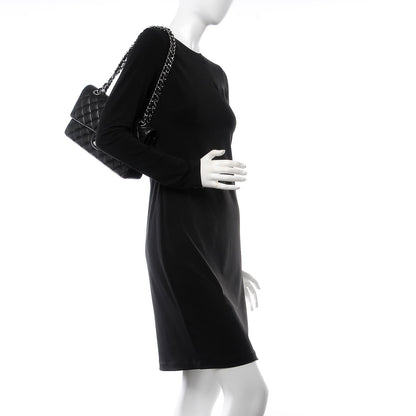 Chanel Lambskin Quilted Medium Double Flap Black 2 of 9