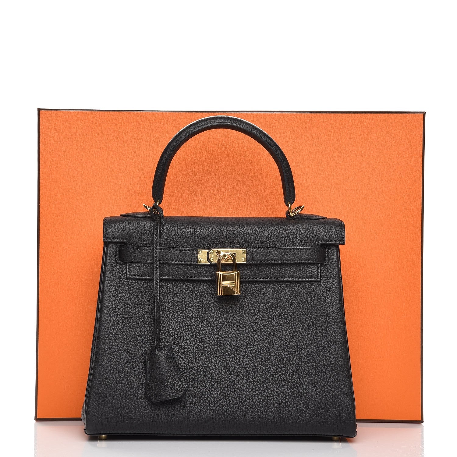 Hermes Togo Kelly Retourne 25 Black 36 of 36