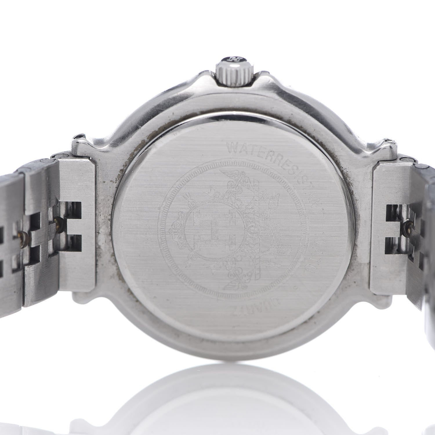 Hermes Stainless Steel 32mm Clipper Quartz Watch Gold 5 of 5