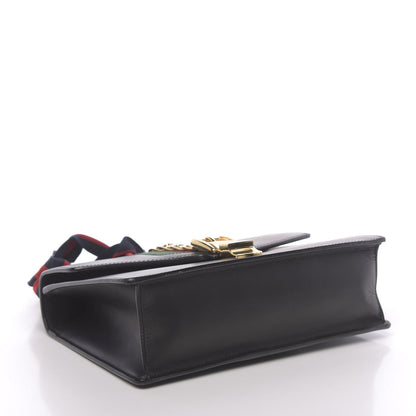 Gucci Calfskin Small Sylvie Shoulder Bag Black 4 of 13