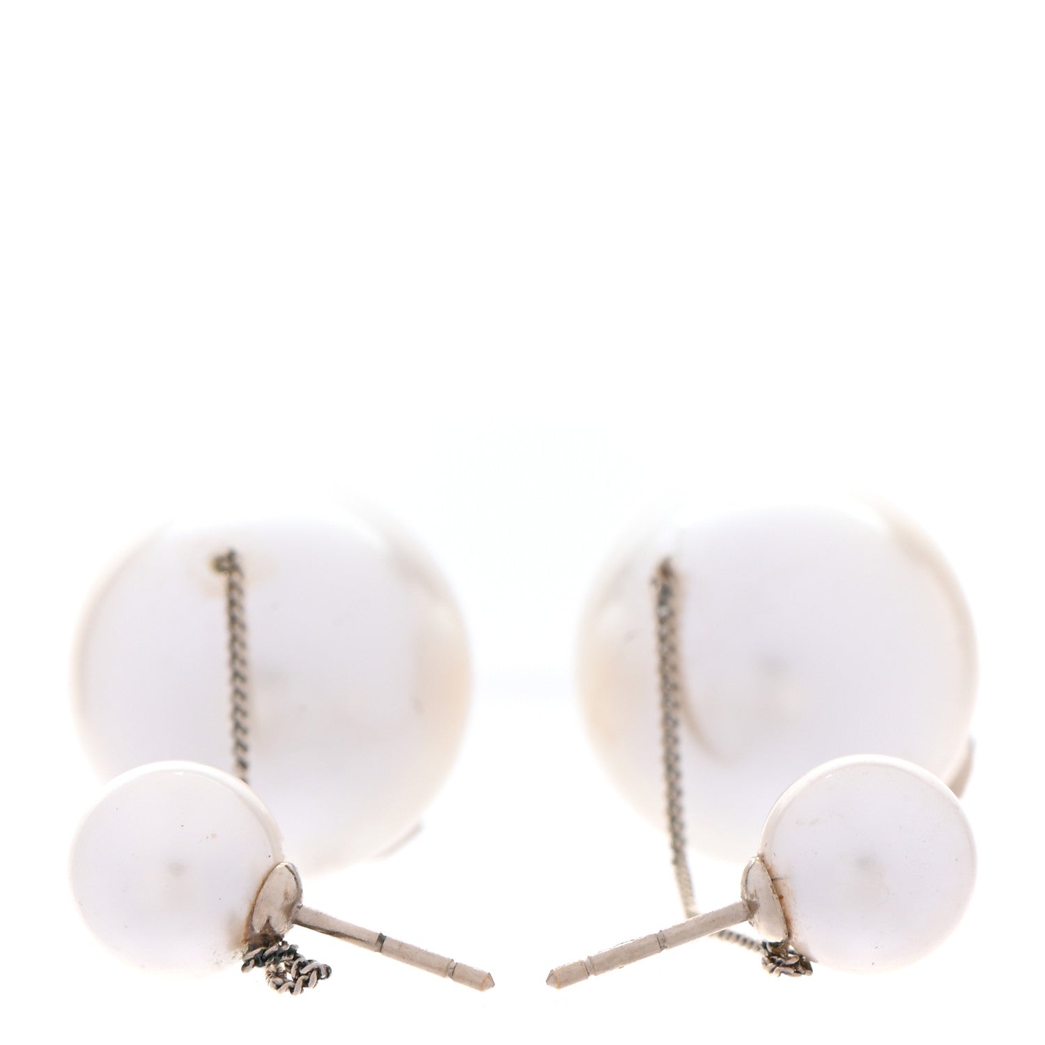 Chanel Pearl CC Chain Drop Earrings Gold 3 of 6