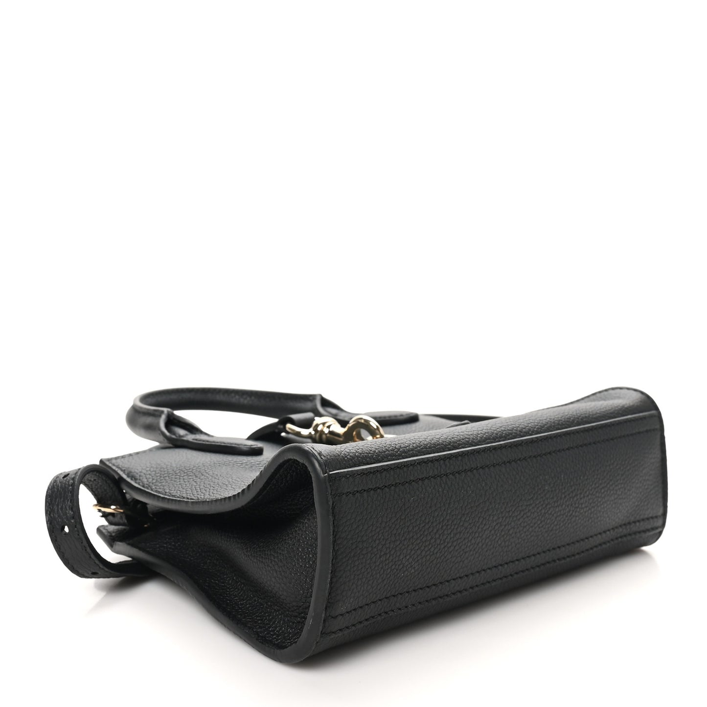Pebbled Calfskin Small Jackie Tote Black