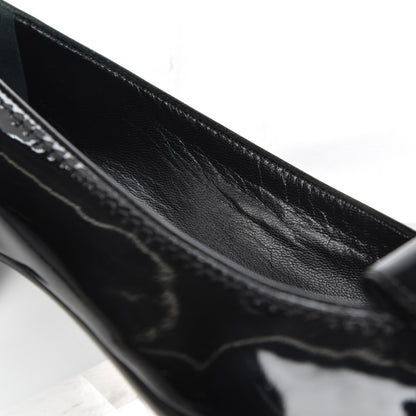Louis Vuitton Patent Fringe Pumps 38.5 Black 13 of 18