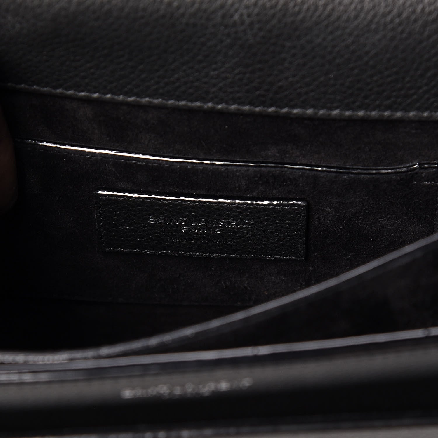 Saint Laurent Grained Calfskin Monogram Sunset Black 6 of 11