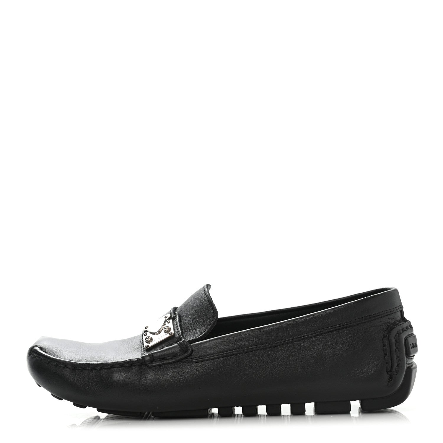 Louis Vuitton Calfskin Lombok Mocassin Loafers 36 Black 1 of 12