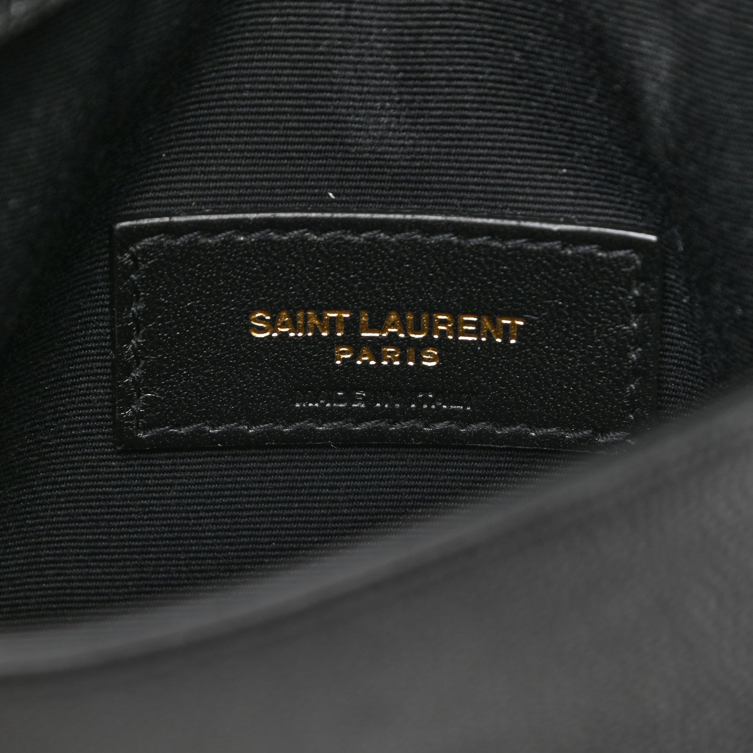 Saint Laurent Grain De Poudre Uptown Baby Pouch Black 6 of 6