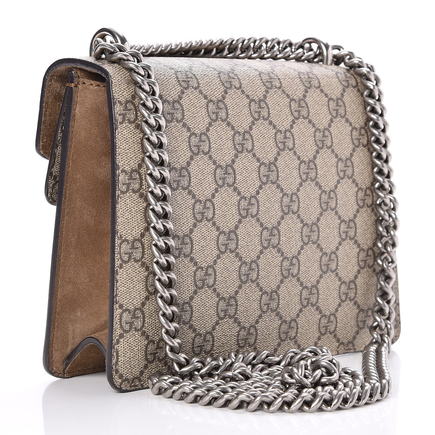 Gucci GG Supreme Monogram Mini Dionysus Shoulder Bag Taupe 3 of 8