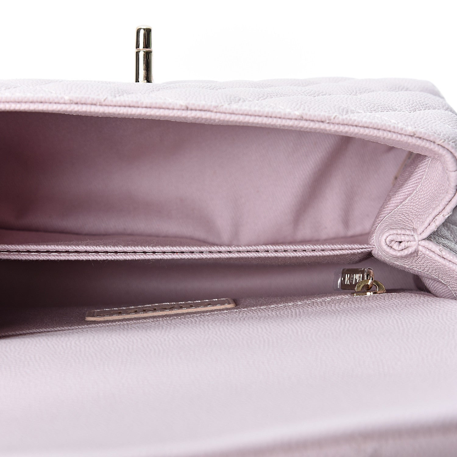 Chanel Caviar Quilted Mini Coco Handle Flap Lilas Lilac 4 of 10
