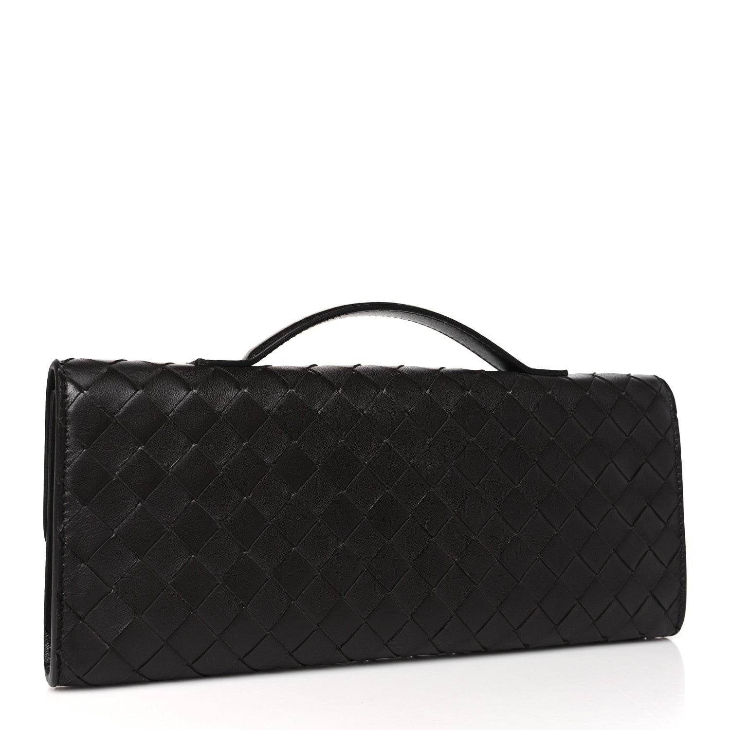 Bottega Veneta Nappa Intrecciato Long Andiamo Top Handle Clutch Fondant 3 of 11