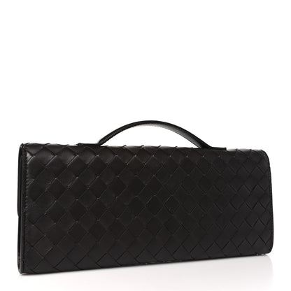 Bottega Veneta Nappa Intrecciato Long Andiamo Top Handle Clutch Fondant 3 of 11