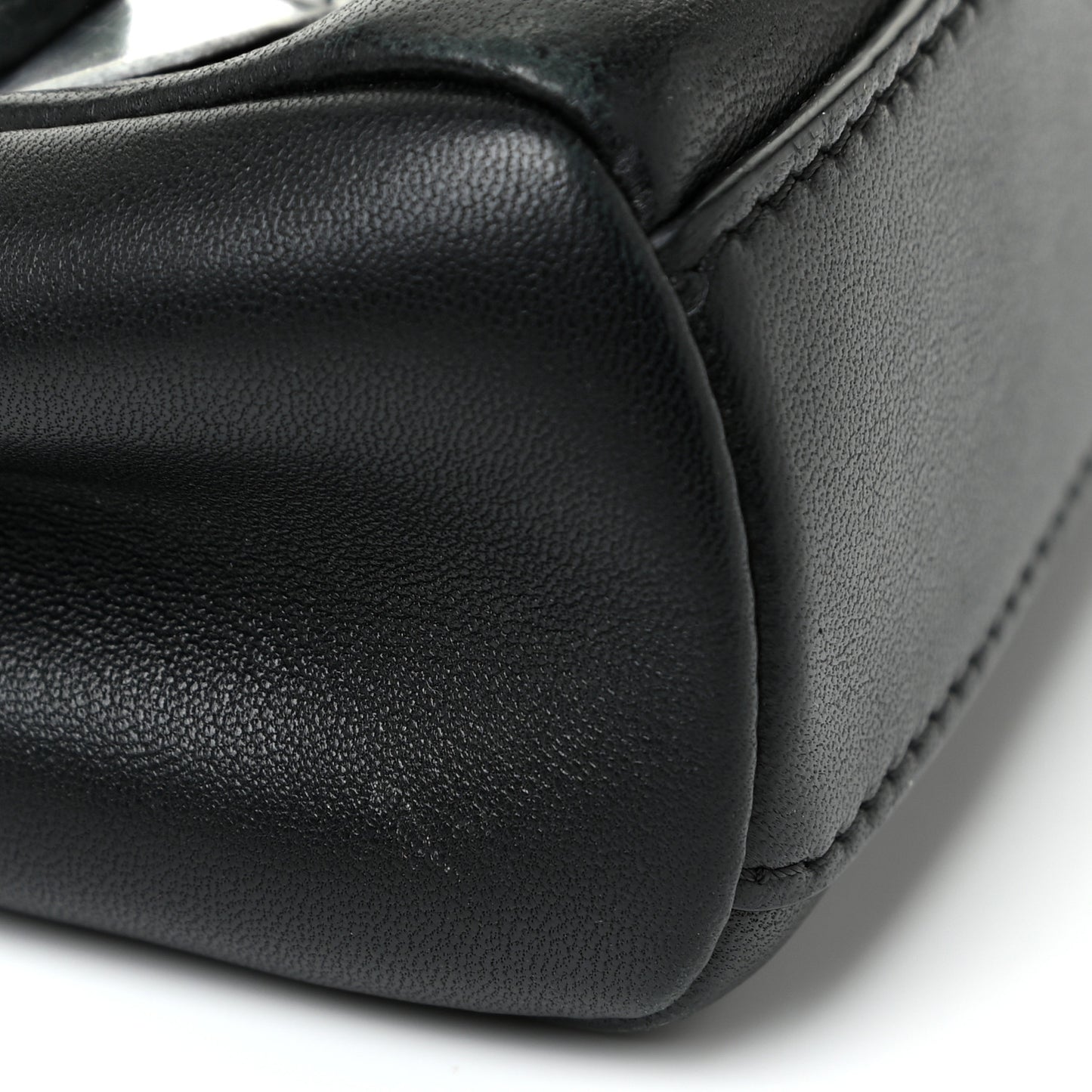 Nappa Crystal Flowerland Micro Peekaboo Iconic Satchel Black
