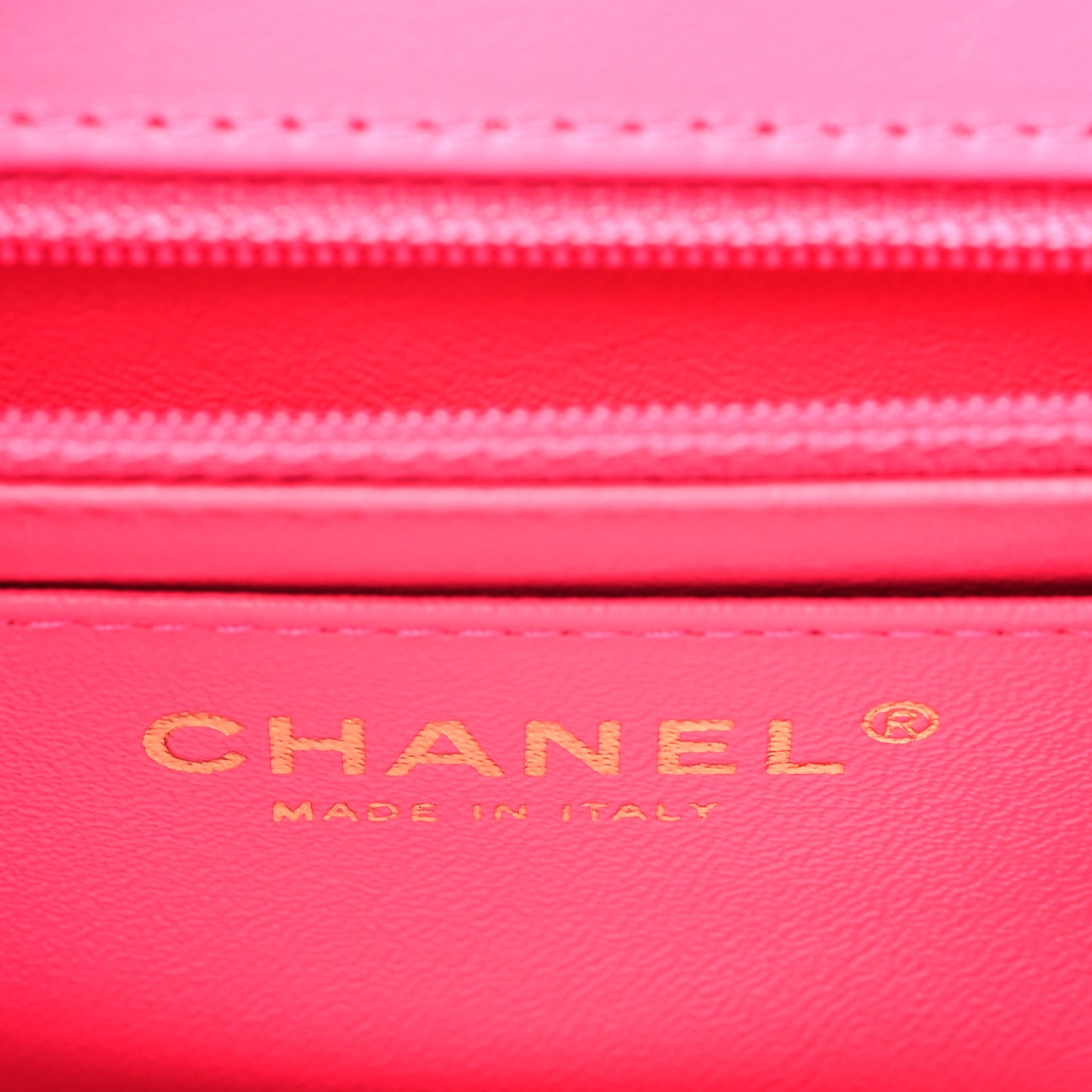 Patent Calfskin Quilted Mini Rectangular Flap Pink