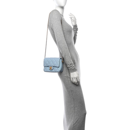 Chanel Caviar Quilted Mini My Perfect Flap Light Blue 2 of 10
