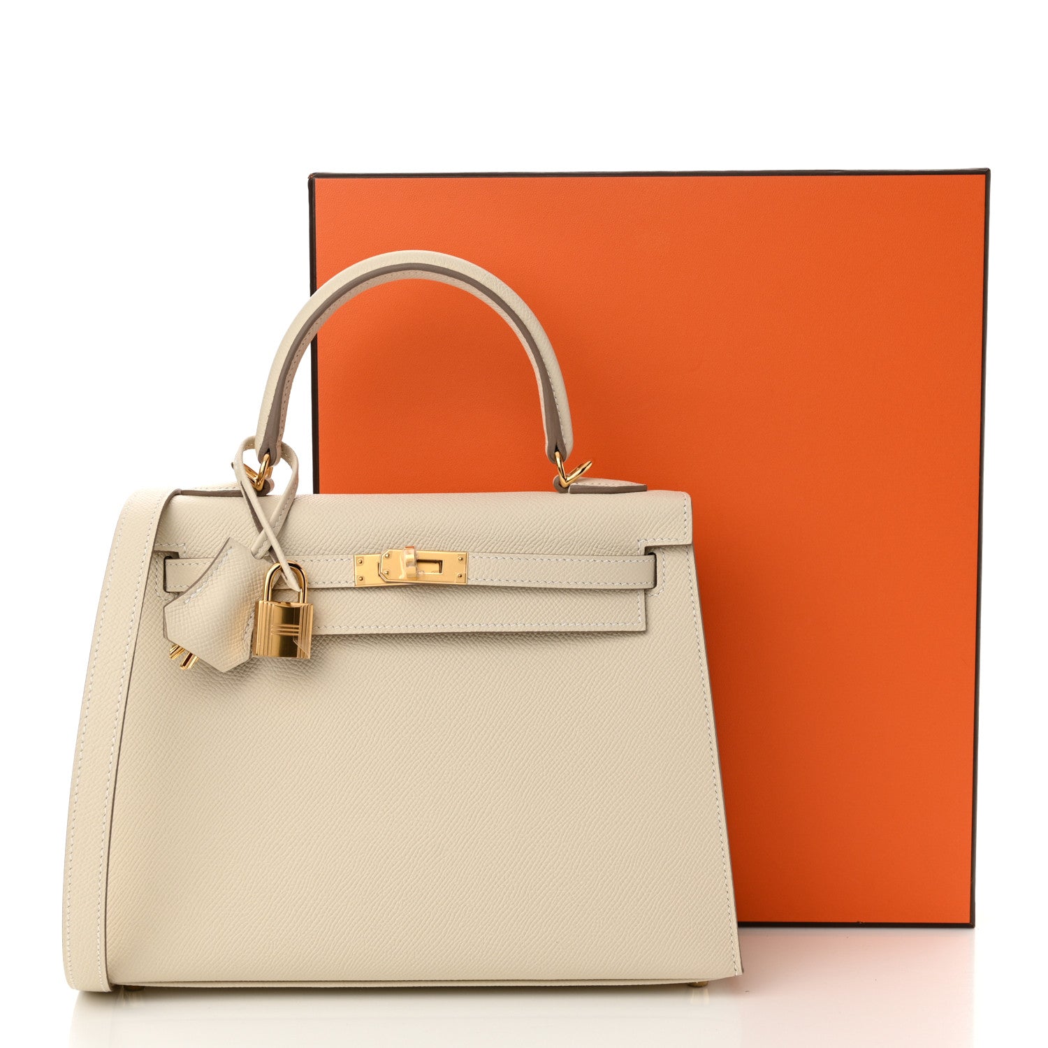 Hermes Epsom Kelly Sellier 25 Craie 11 of 11