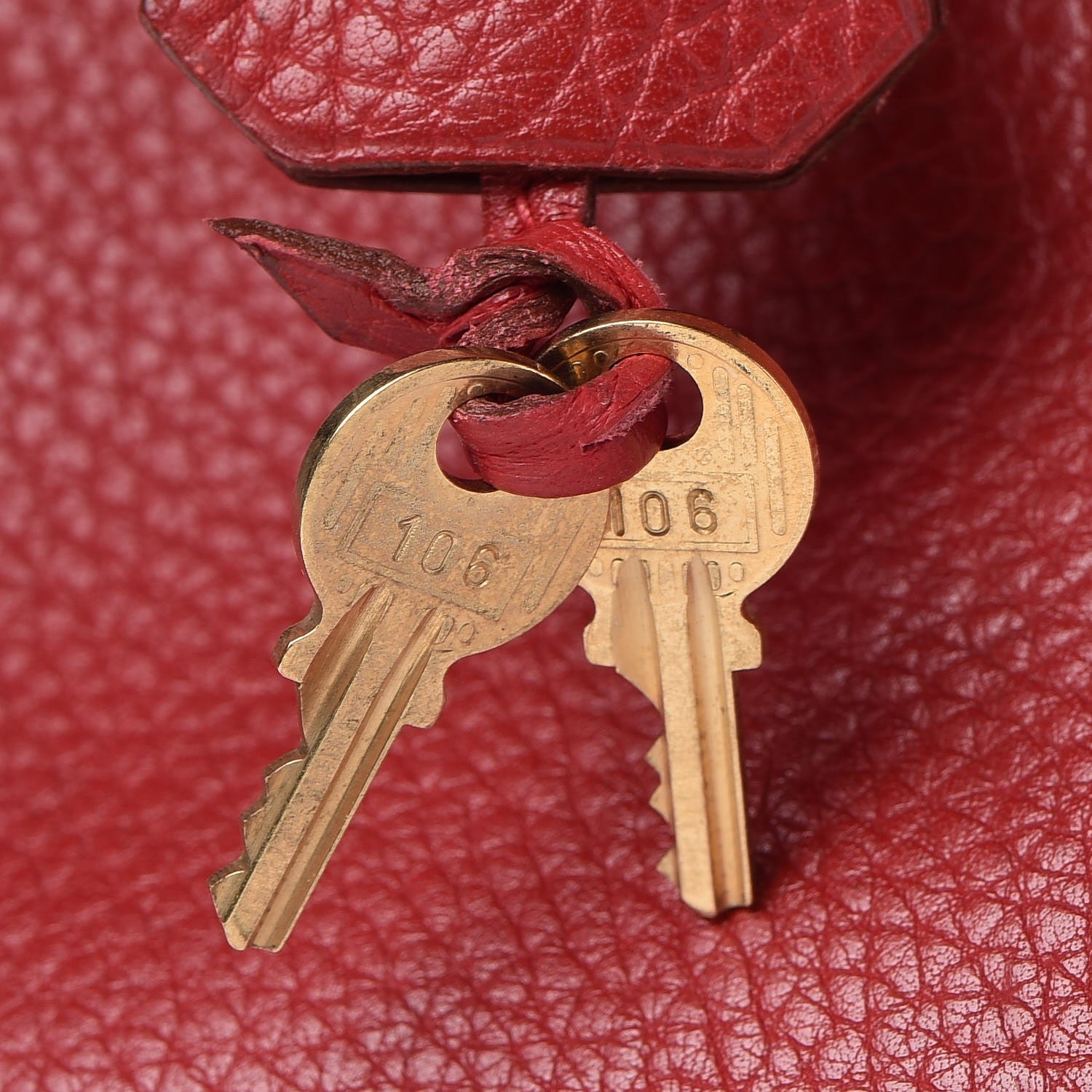 Hermes Taurillon Clemence Retourne Kelly 32 Rouge 27 of 41
