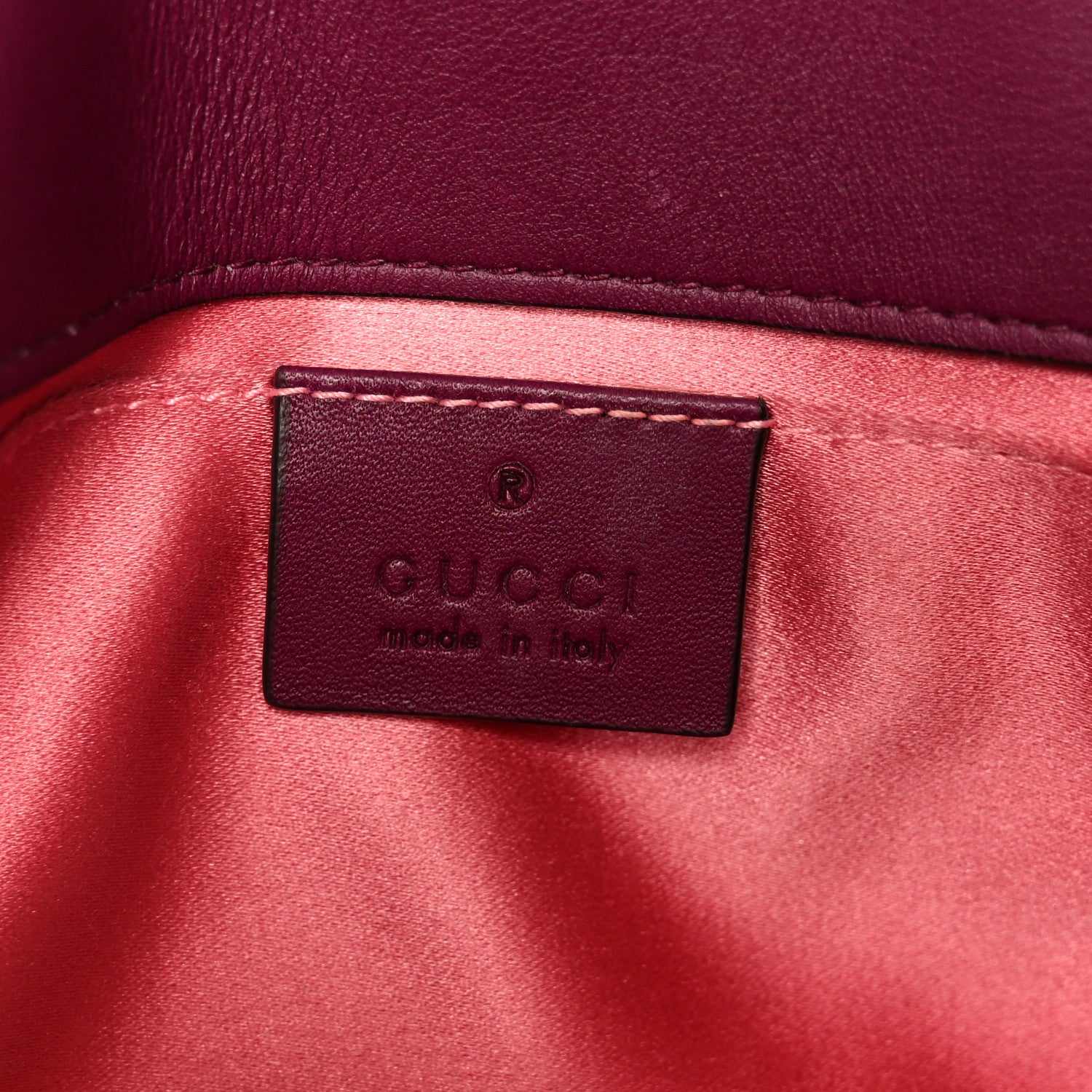 Gucci Velvet Matelasse Mini GG Marmont Shoulder Bag Fuchsia Violet Cyclamen 6 of 11