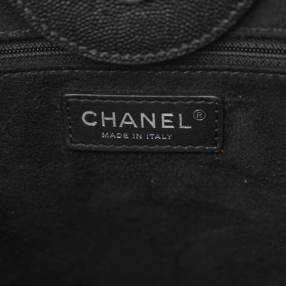 Chanel Caviar Small Studded Deauville Tote Black 6 of 13