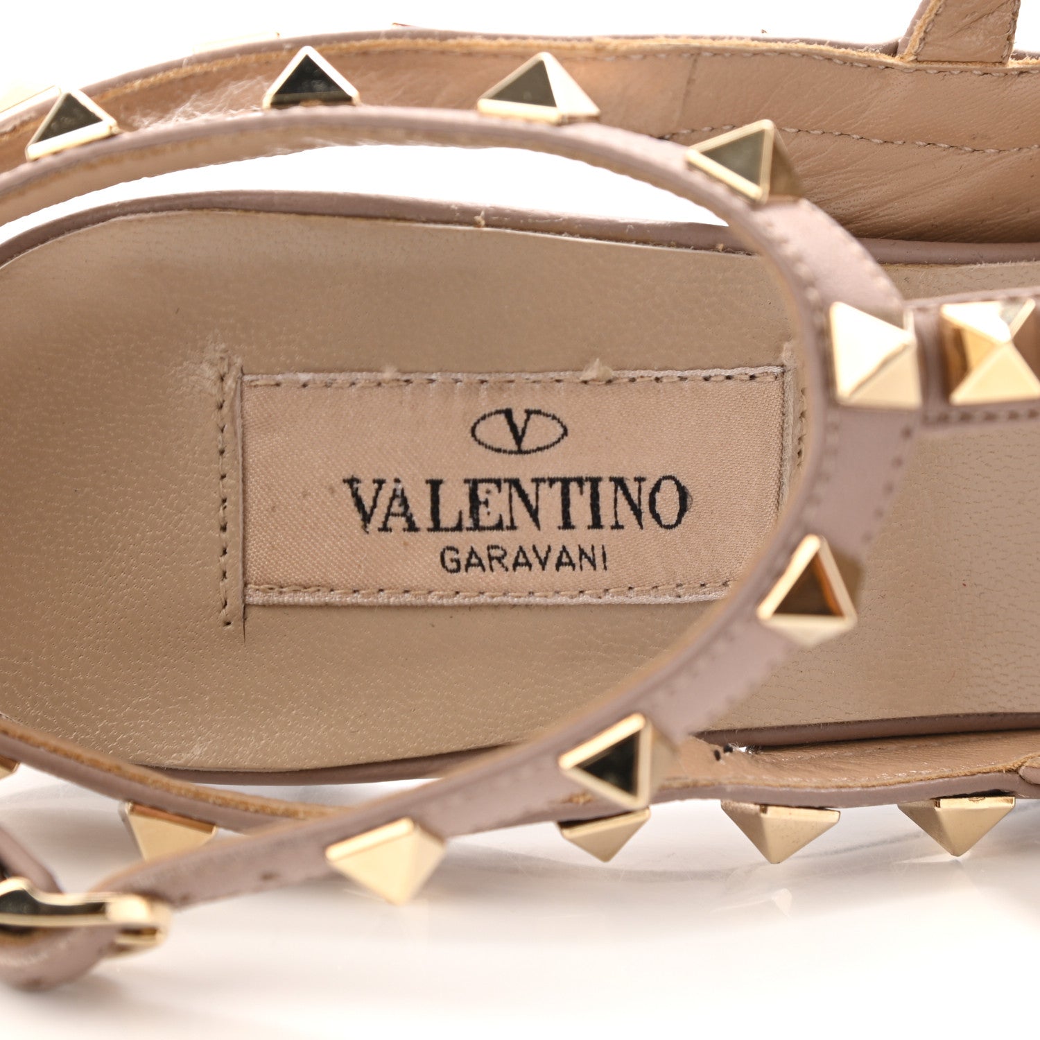 Valentino Garavani Patent Nappa Rockstud Ankle Strap 100mm Pumps 37.5 Black Poudre 7 of 14