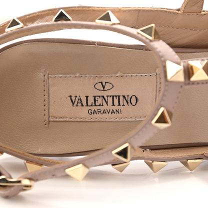 Valentino Garavani Patent Nappa Rockstud Ankle Strap 100mm Pumps 37.5 Black Poudre 7 of 14