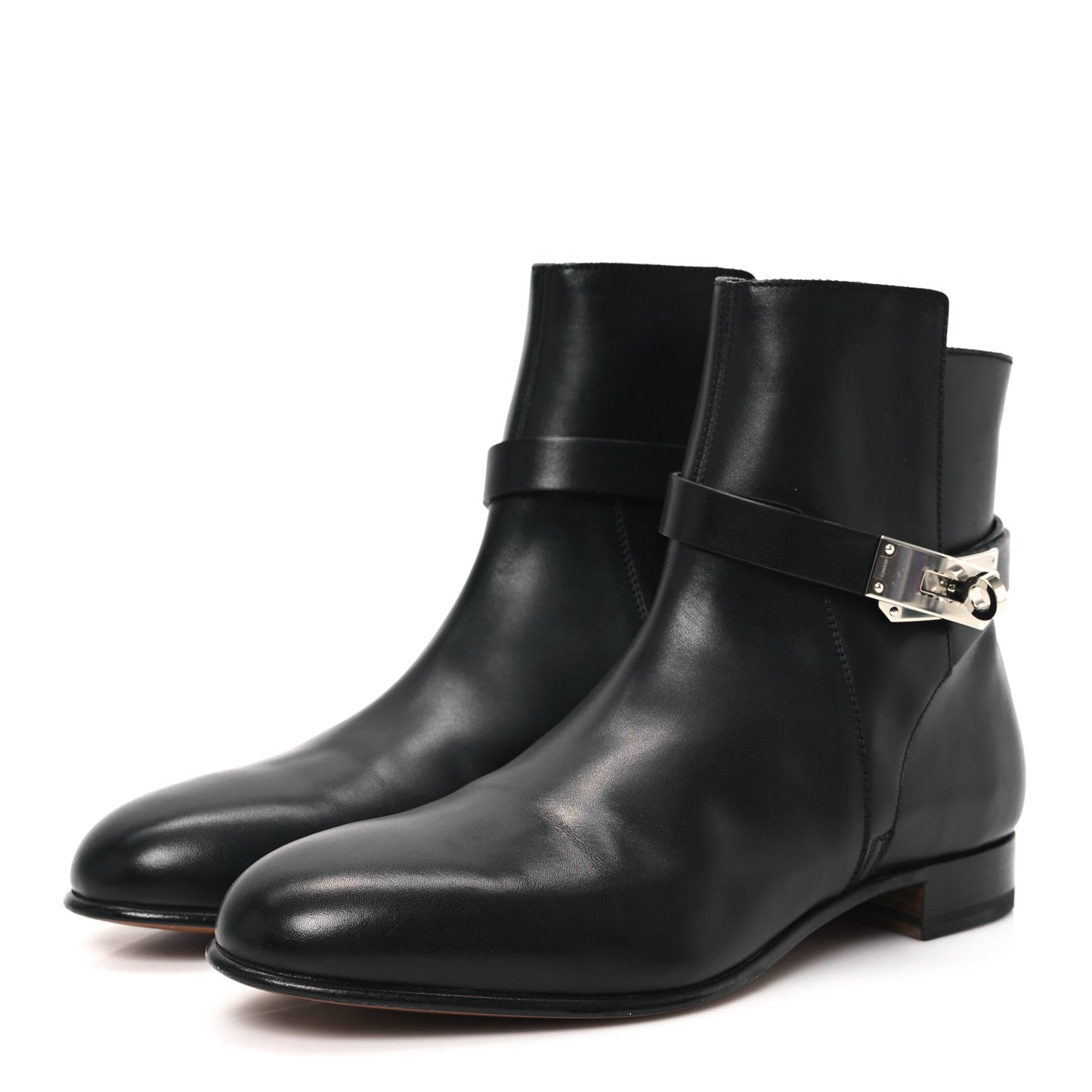 Calfskin Neo Ankle Boots 37 Black