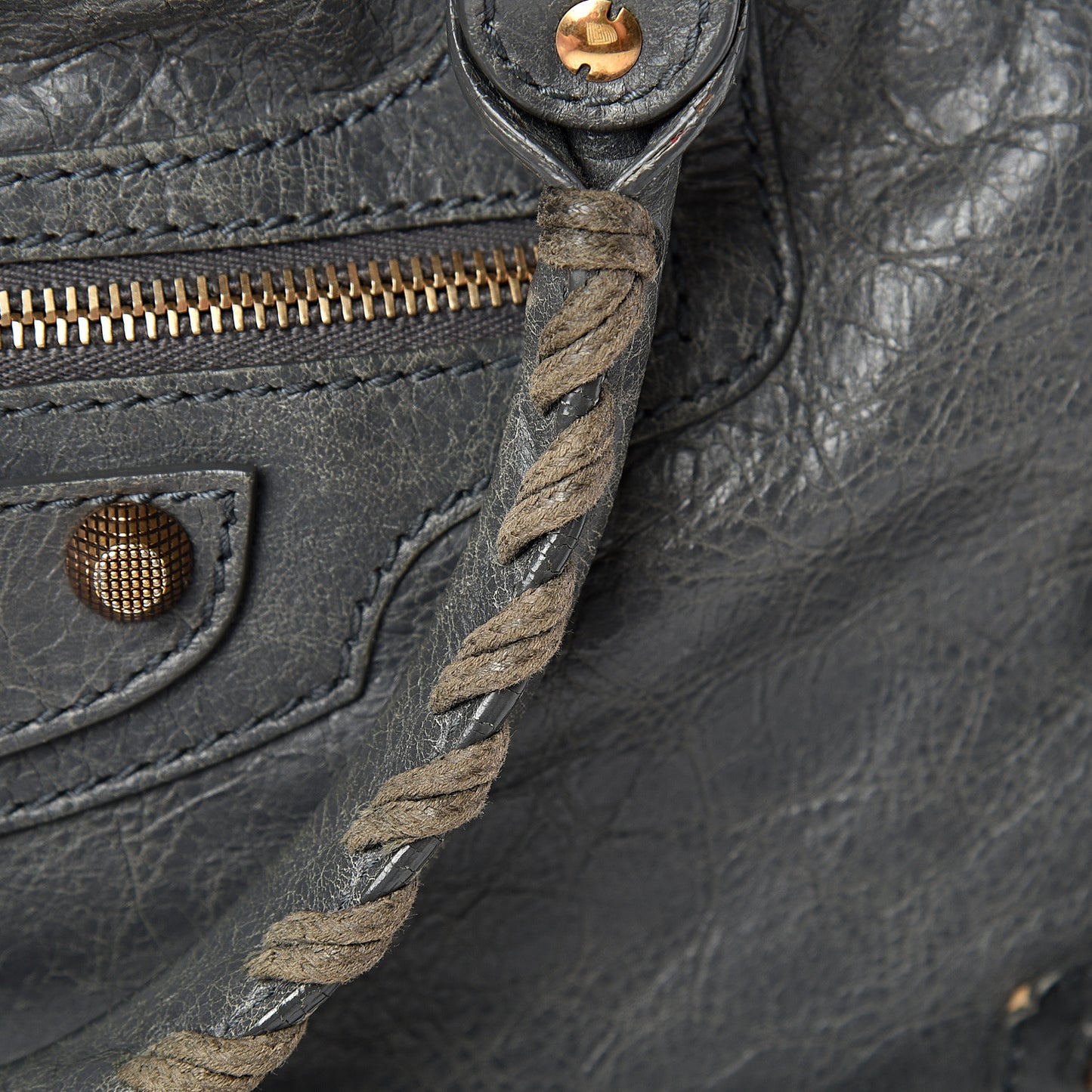 Agneau Giant 12 Rose Gold Hardware City Gris Tarmac