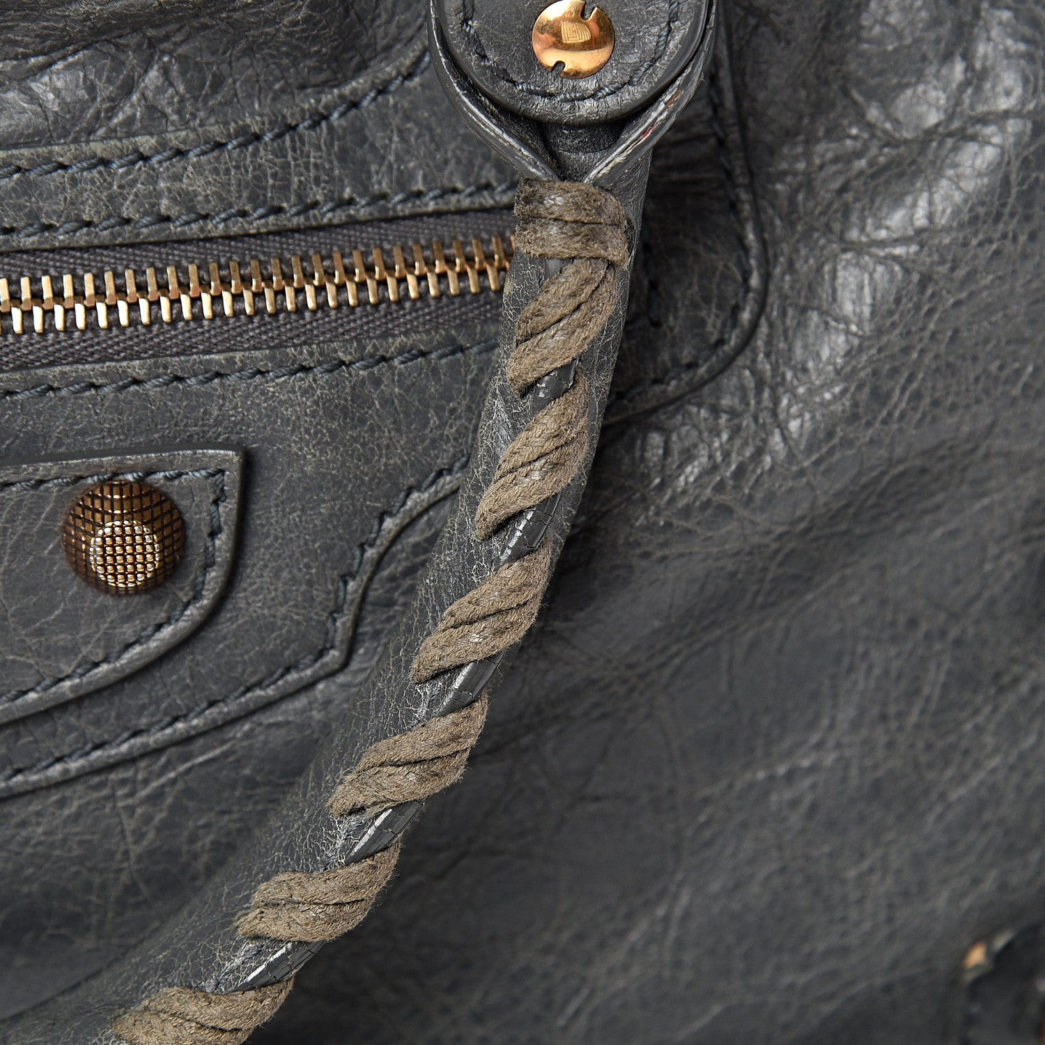 Balenciaga Agneau Giant 12 Rose Gold Hardware City Gris Tarmac 15 of 17
