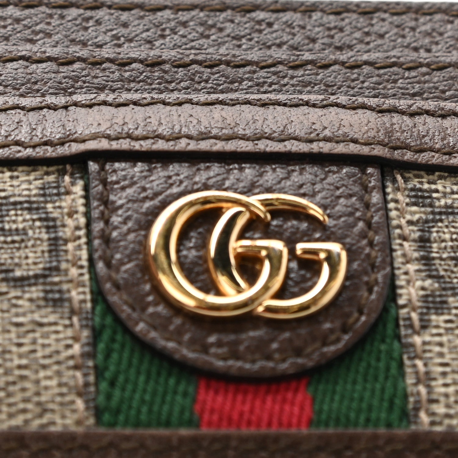 Gucci GG Supreme Monogram Ophidia Card Holder Brown 8 of 10