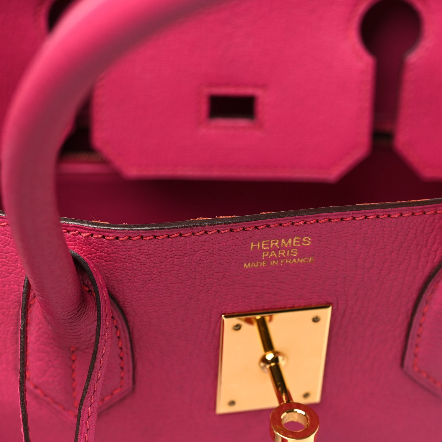 Hermes Chevre Mysore Birkin 30 Rose Shocking 12 of 16