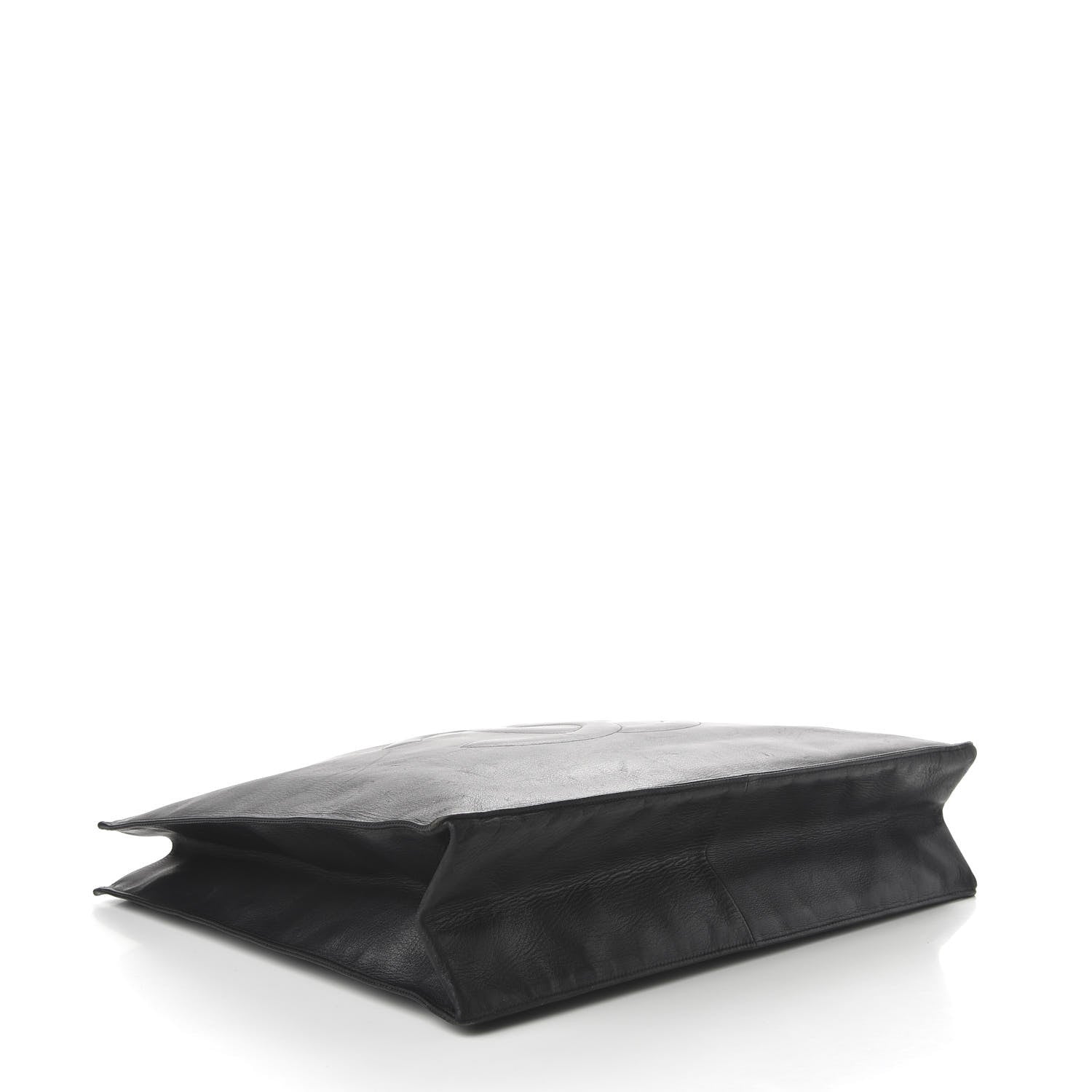 Chanel Lambskin CC Tote Black 4 of 10