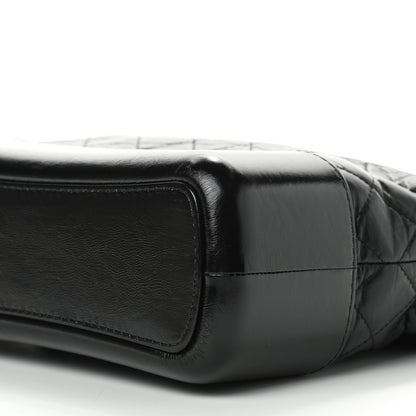 Chanel Aged Calfskin Quilted Medium Gabrielle Hobo Black 7 of 10
