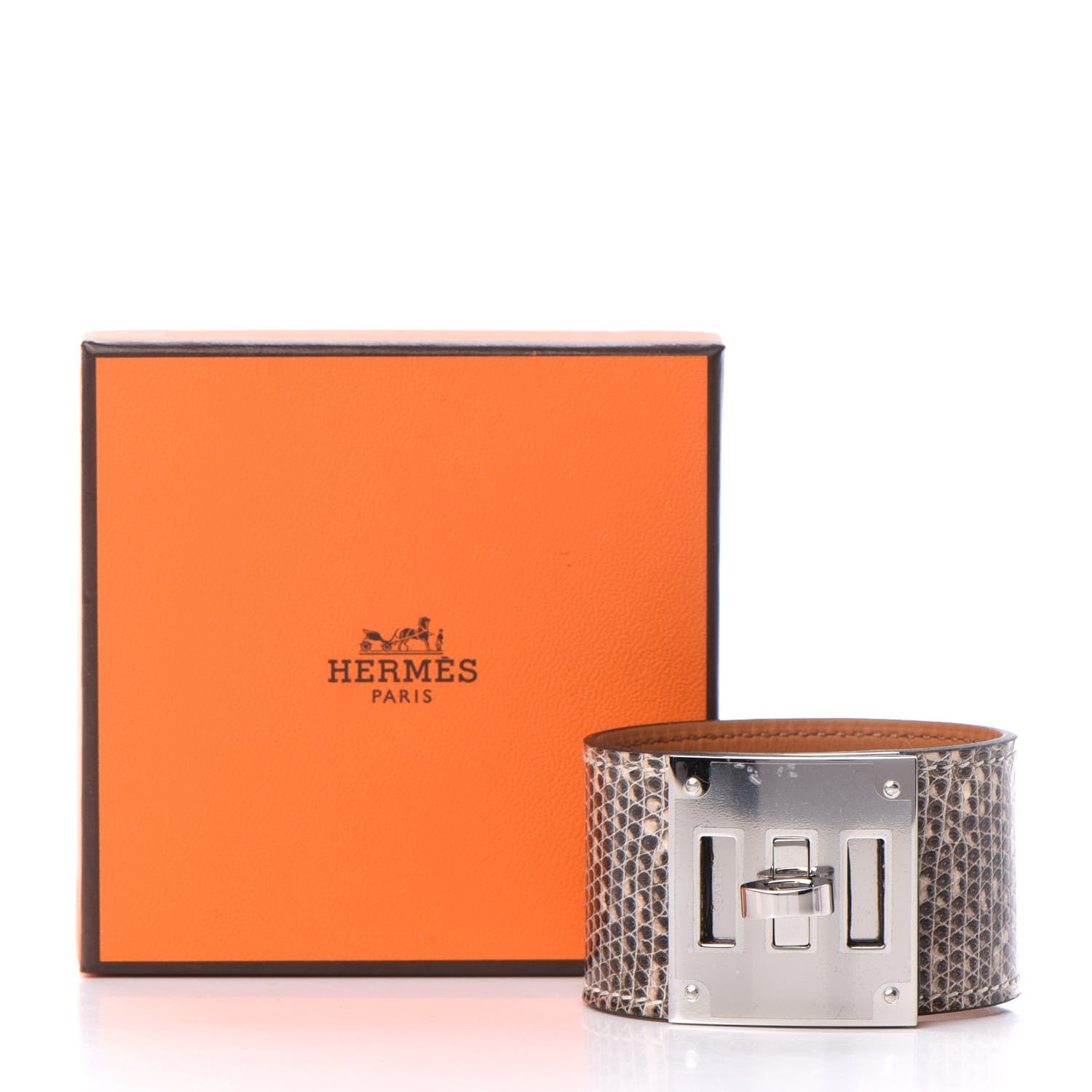 Hermes Lizard Kelly Dog Cuff T2 Ombre 6 of 6