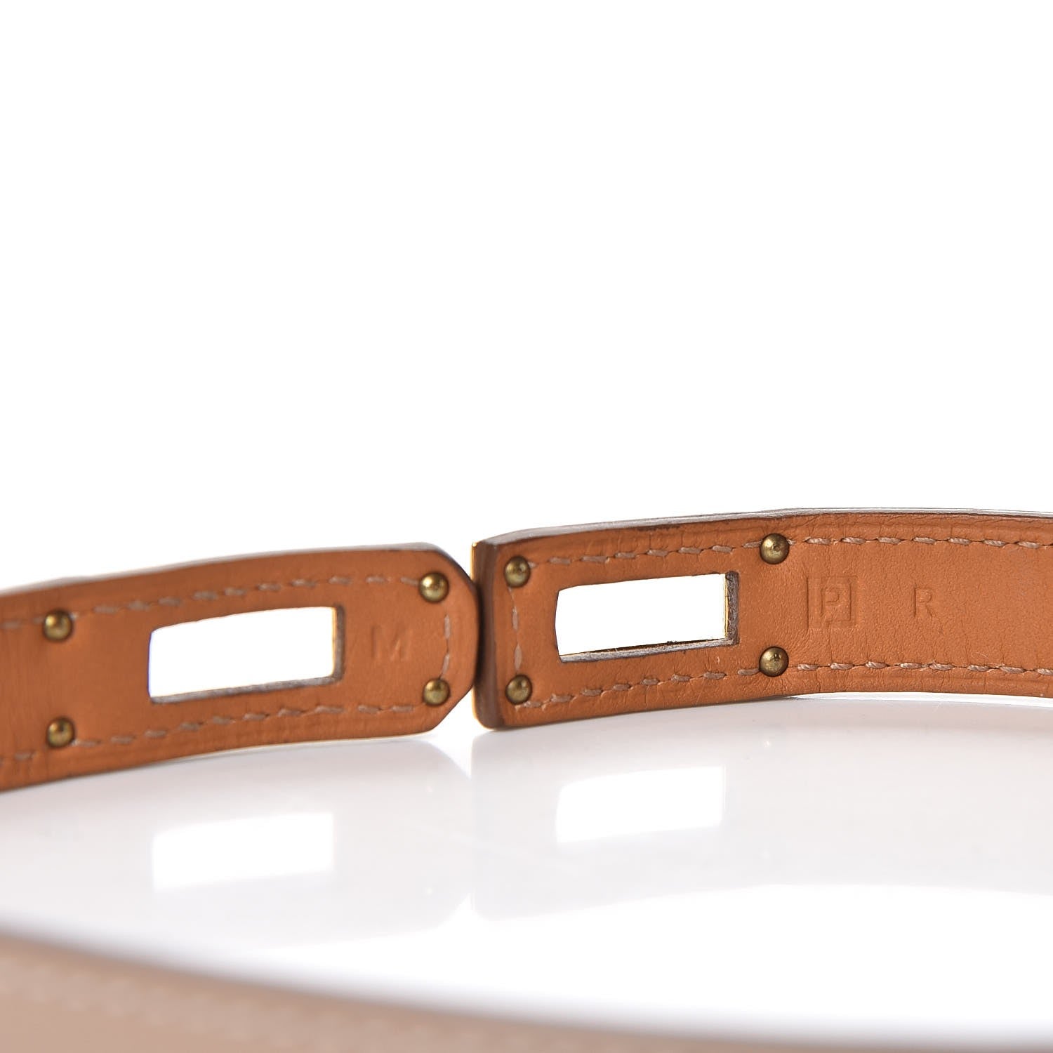 Hermes Tadelakt Kelly Double Tour Bracelet M Argile 7 of 8