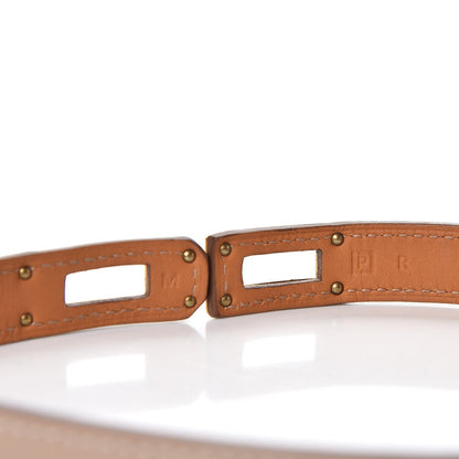 Hermes Tadelakt Kelly Double Tour Bracelet M Argile 7 of 8