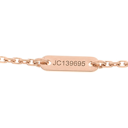 Van Cleef & Arpels 18K Rose Gold Carnelian Sweet Alhambra Pendant Necklace 4 of 5