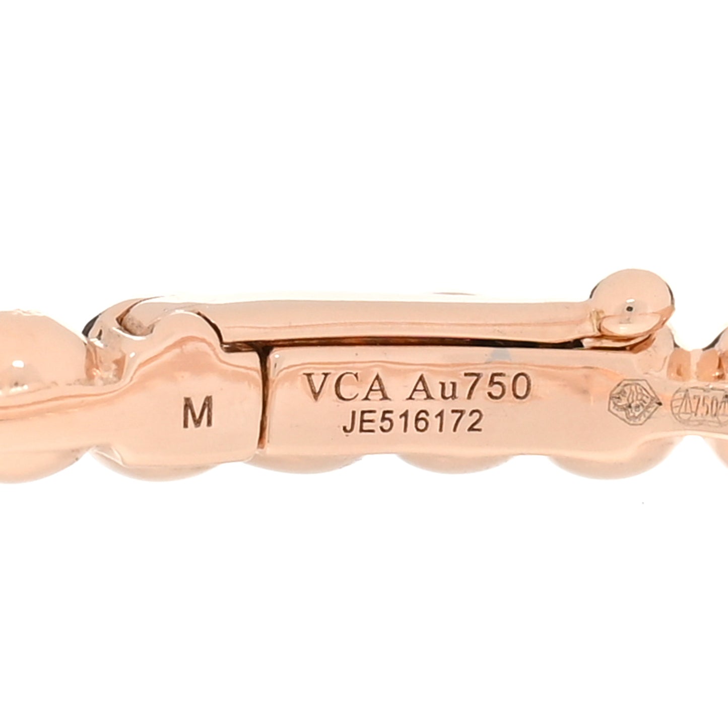 18K Rose Gold Perlee Pearls of Gold Bracelet M