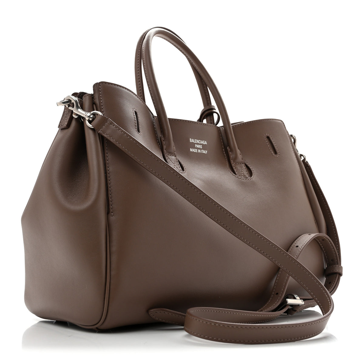 Smooth Calfskin Small Bel Air Carry All Bag Taupe