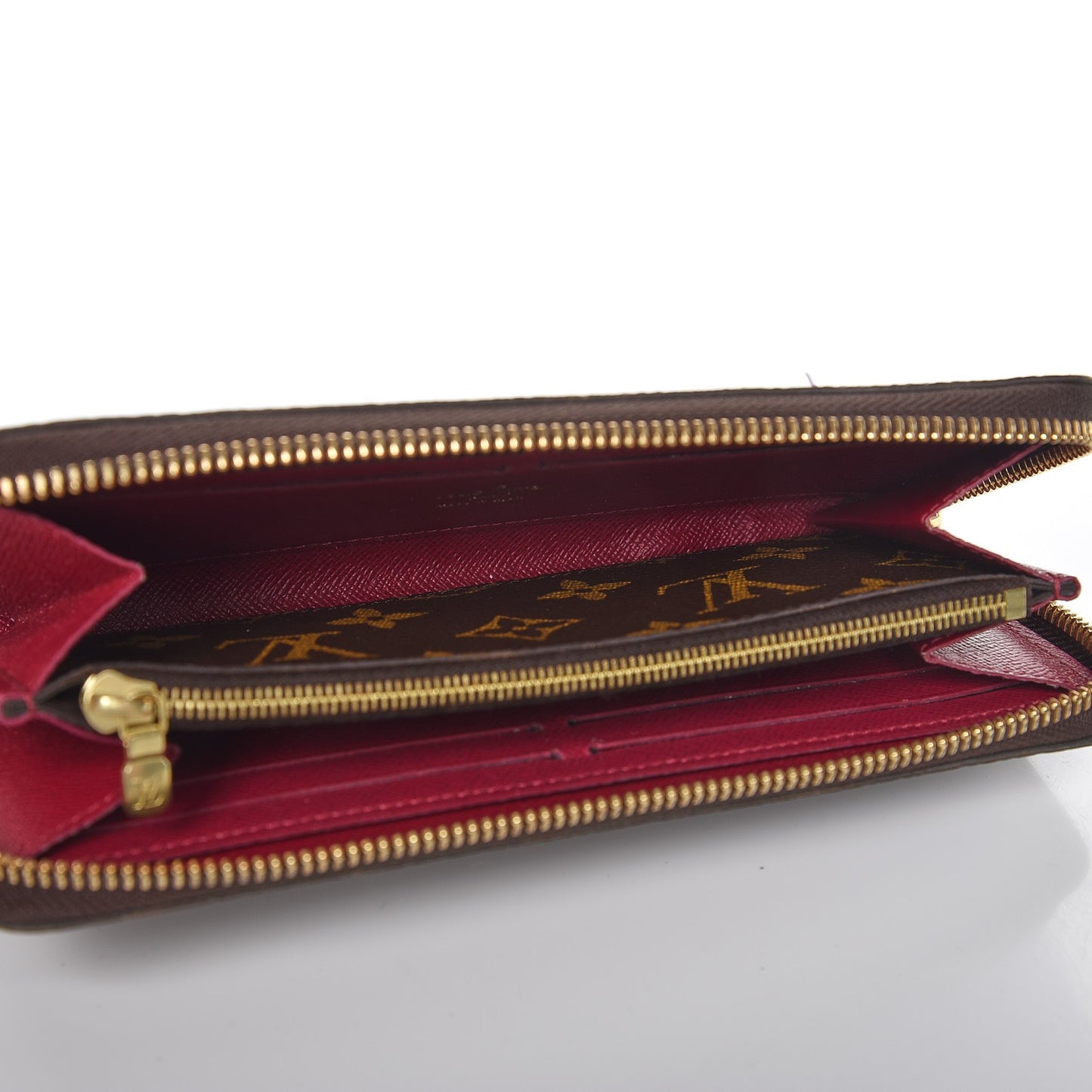 Monogram Clemence Wallet Fuchsia