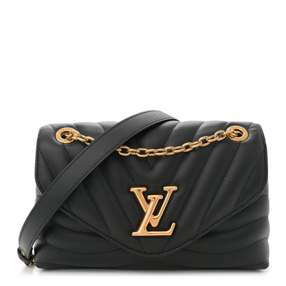Louis Vuitton Calfskin LV New Wave Chain Bag Black 1 of 10