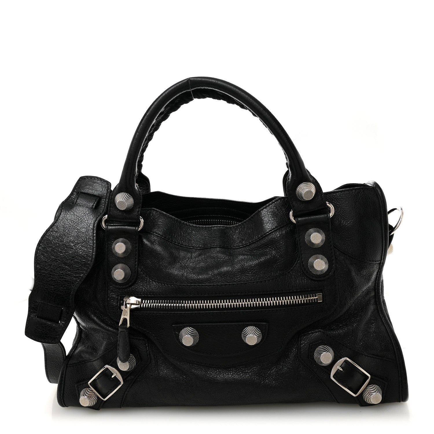 Balenciaga Agneau Giant 21 Silver Hardware City Black 1866095