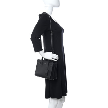 Saint Laurent Grained Calfskin Nano Sac De Jour Black 2 of 16